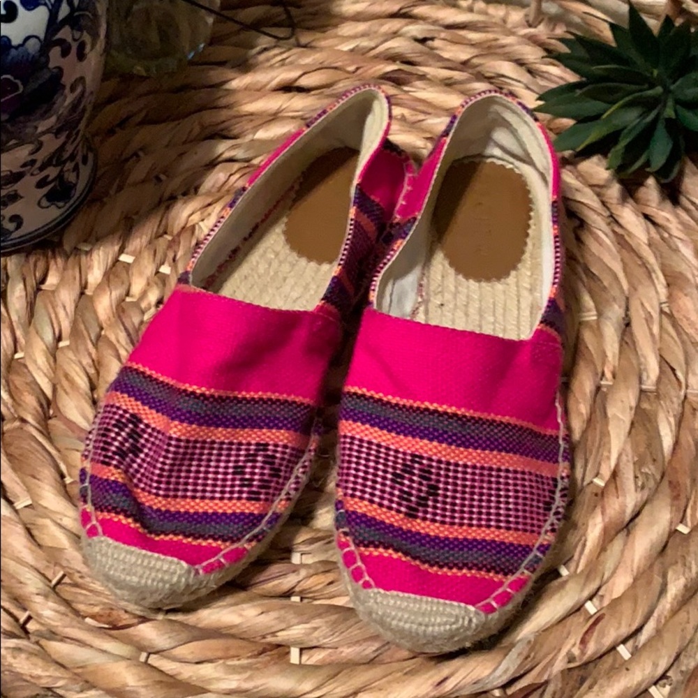 J.Crew Hot Pink Flats/Slip-on Espadrilles